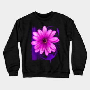 Spring Pink Daisy Crewneck Sweatshirt